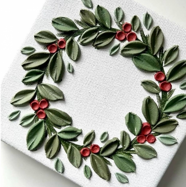 Картина из текстурной пасты